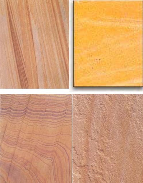 Teak Sandstone, Yellow Sandston,Rainbow Sandstone,