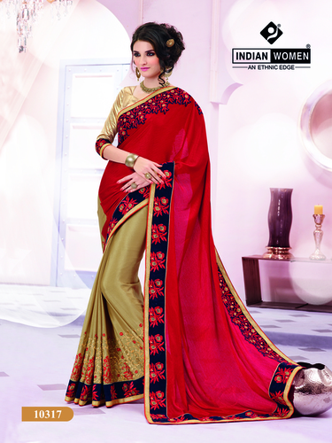 Half And Half Wedding Saris
