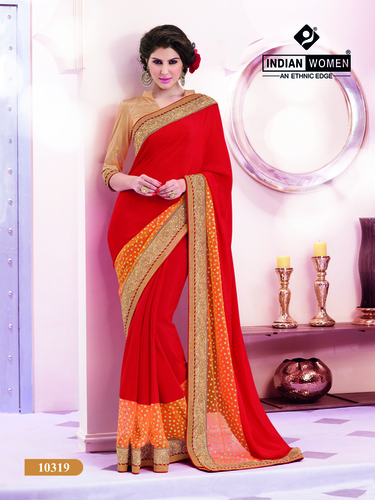 Heavy Fancy Border Designer Bridal Saree