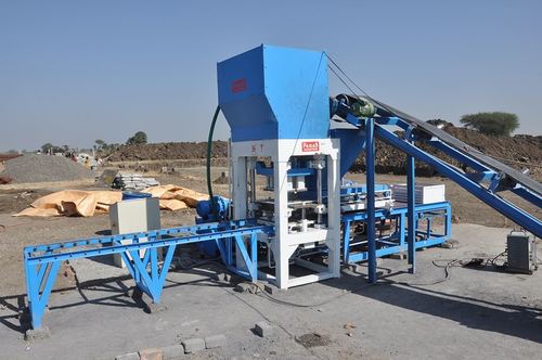 Blue And White Fully Automatic Fly Ash Bricks Making Machine