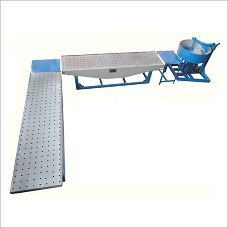 Blue And Silver Manually Operated Vibro Foaming Paver Block / Refr