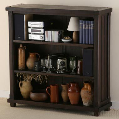 Dark Mango 3 Shelf Display Unit
