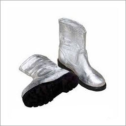 Silver Aluminised Fireman Shoes