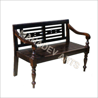 लकड़ी का लिविंग रूम बेंच