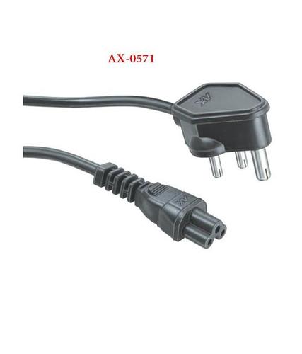 LAPTOP CORD - 100% Pure Copper Wire, PVC Material with Brass Pin - AX Brand, Six Month Warranty