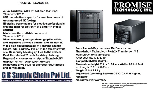 Pegasus2 R4 डिस्कलेस 4Bay RAID सिस्टम
