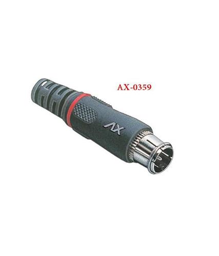 ब्लैक 'एफ' टाइप प्लग सेल्फ लॉकिंग