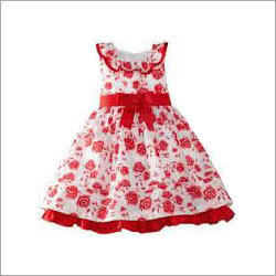 White Red Baby Frocks