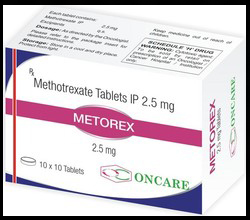 Methotrexate Tablet - 2.5mg, Effective Cancer Treatment for Breast, Lung, Neck & Skin Cancers, High Purity 95-99%