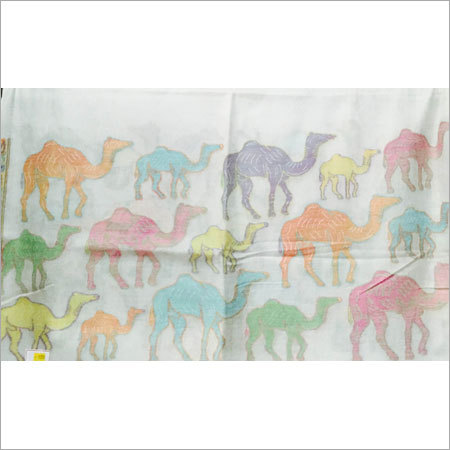 कैमल प्रिंटेड पशमिना स्टोल