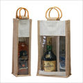 Jute Wine Bottle Bag