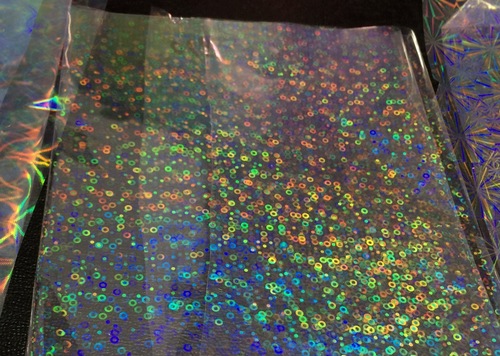 होलोग्राफिक फिल्म ट्रांसपेरेंट स्मॉल रिंग्स