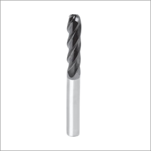 Solid Carbide Long Nose End Mill - High Speed Steel Material, Round Shape, Silver Color | Designed for Significant Hole Enlarging