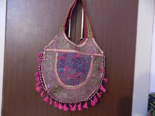 भारतीय कढ़ाई विंटेज बंजारा बैग