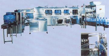 AUTOMATIC JAR/BUCKET RINSING FILLING/CAPPING MACHINE