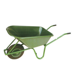 Wheel Barrow - Plastic Body, 150 KG Capacity, 90 L Water Capacity | Green Color, Gear Drive, Stainless Steel Material, Hand Crank Start