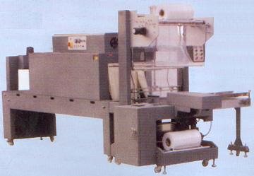AUTOMATIC SHRINK WRAPPING MACHINE WITH SHRINK TUNNEL 