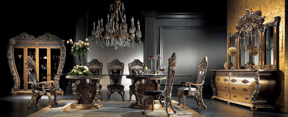Italian Dining Table Set 