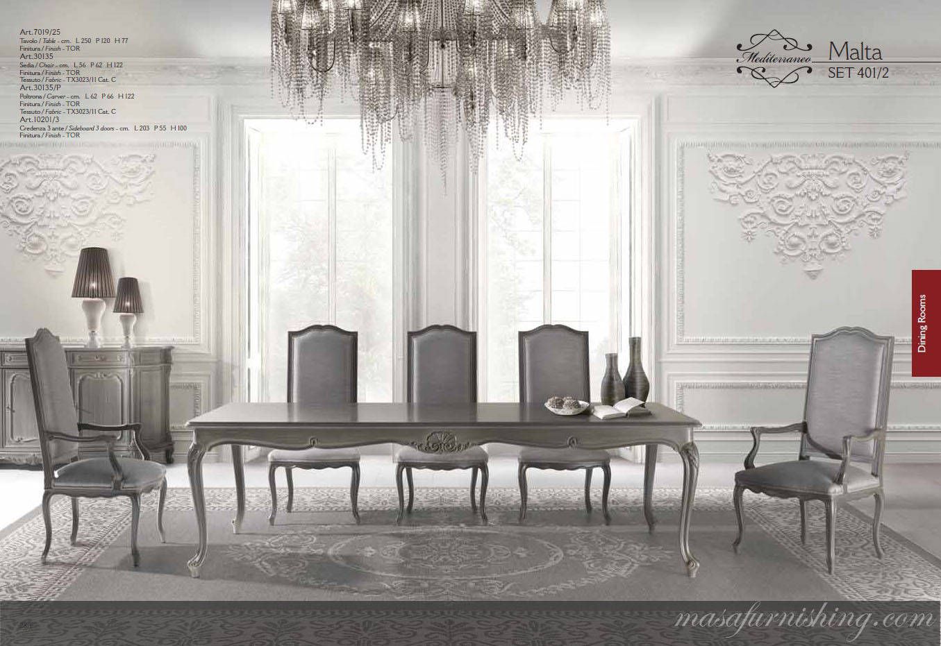 Italian Dining Table Set 