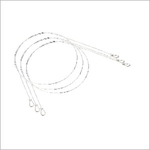 Gigli Saw Wires - Round Shape, Silver Color | Grade A, Sterilized, Not Flexible, Recommended for Ankle, Backbone, Elbow, Foot, Hands, Hips, Knee, Legs, Neck, Shoulders, Waist