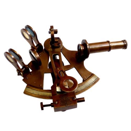 टोपी वाला 8" कांस्य सेक्सटेंट