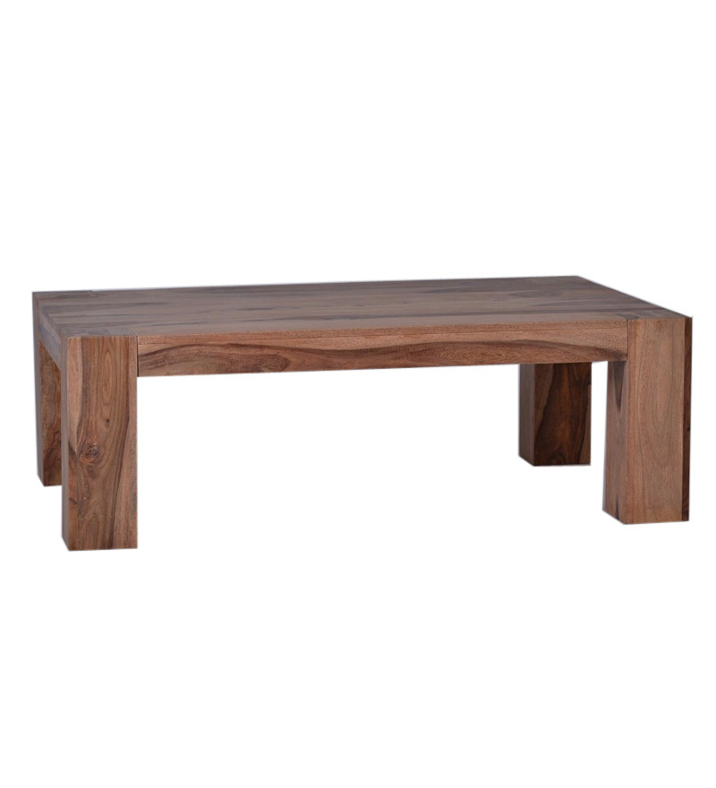 Wooden Coffee Table - Shesham, 889x889x355.6mm | Seamless Finish, Elegant Design, Ideal For Beverages And Decor