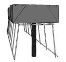Hydroponic Trough System - Steel Base, 5-6cm Film Length, 3.2mm Film Thickness | Small Greenhouse Solution, Metal Cover