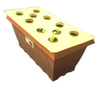 Pot Based System - Plastic Material, Polyethylene Frame, 6-15 cm Film Length, 5.3 mm Film Thickness | Small Greenhouse with PC Sheet Cover