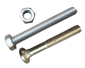 Hot Dip Galvanised Nut Bolt Base Material: Steel