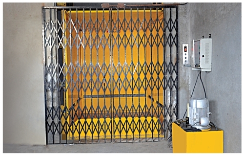 Hydraulic Goods Lift - Steel, Scissor Mechanism , Electric Powered Drive for Heavy Load, Long Functional Life