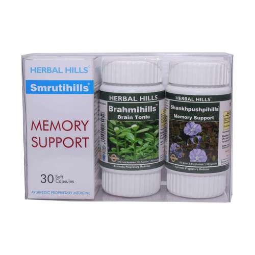 Capsules Ayurvedic Brain Tonic For Memory & Concentration - Smrutihills Combination Pack