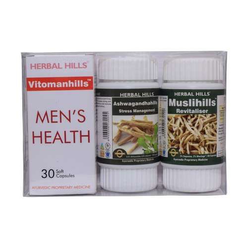 Ayurvedic Medicines For Strength And Stamina - Vitomanhills Combinatio Pack Ingredients: Ashwagandha