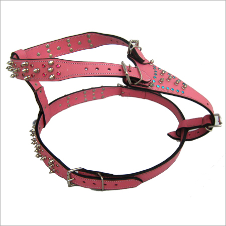 कुत्ते की हार्नेस - गुलाबी रंग