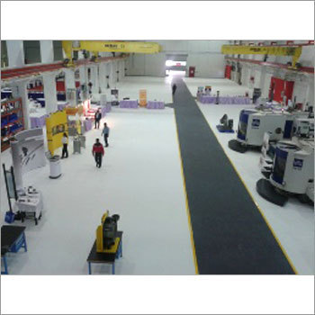 Industrial PU Flooring Service - Solvent Based Epoxy Composition | Skid Proof, Excellent Color Retention, High Gloss Finish