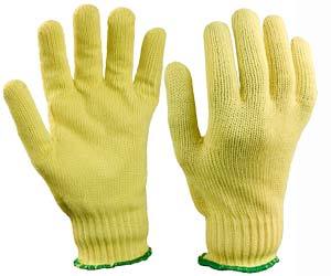 Kevlar Knitted Gloves - Color: Yellow