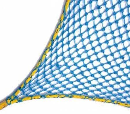 Construction Safety Nets - Nylon & PP Rope, 100mm Square Mesh | Blue Color, 1-Year Warranty, Industrial Application, Includes Second Layer for Protection