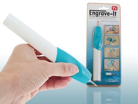 Engrave It (Model No. 566) - Plastic Metal, 150mm x 20mm, Blue | Diamond Tip, Easy, Durable, Fast Engraving Pen
