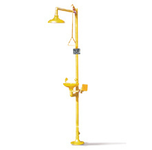 Safety Shower Cum Eyewash (Hand Operated) - Color: Yellow
