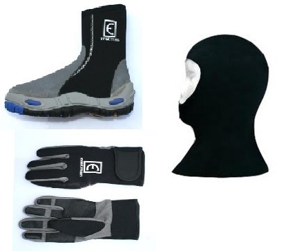 Diving Hood, Diving Shoes, Diving Gloves