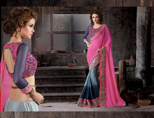 Fashionable Fancy Art Silk Georgette Saree