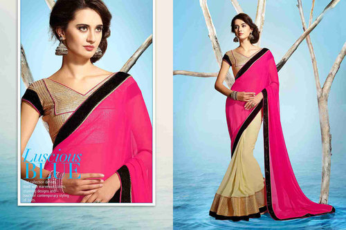 परंपरागत डिज़ाइनर साड़ी