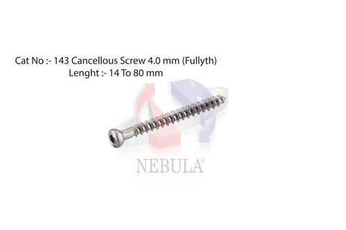 Cancellous Screw Head Diameter: 4.0 Mm