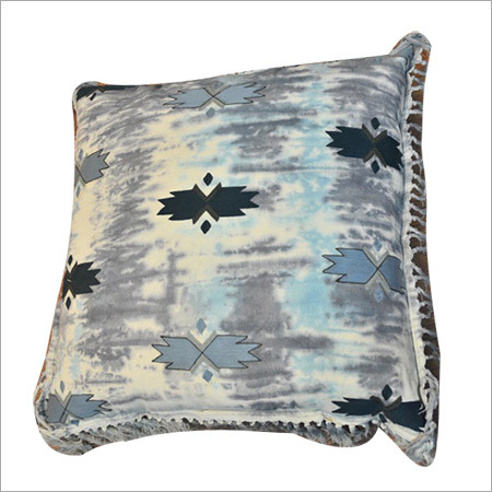 Designer Cushion Covers - Polyester Cotton, Printed, Square Shape, Black Color, Plain Style
