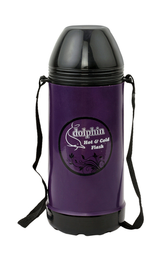 Black And Purple Flask