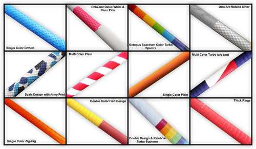 Cricket Bat Grips - Rubber, Standard Size for Cricket Bats | Durable Anti-Slip, Vibrant Designs, Unisex, Variety of Colors and Patterns