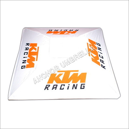 White Square Advertisement Umbrella