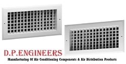 Double Louver Aluminum Grill - Quality Grade Aluminum, Easy Installation & Robust Design | Durable with Longer Service Life, Ideal for Air Supply and Return Applications
