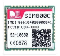Sim 800c एक शक्तिशाली Gsm/gprs मॉड्यूल है जो डेटा ट्रांसफर और वॉयस कम्युनिकेशन को सक्षम बनाता है। यह अल्ट्रा-कम शक्ति उपभोग की विशेषता के साथ आता है और इसमें सभी Uart इंटरफेस विशेषताएँ उपलब्ध हैं।