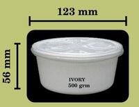 400 ML Disposable Plastic Container - 125mm Diameter, 55mm Height | Breakage Resistant, Leak Resistant, Airtight Sealing