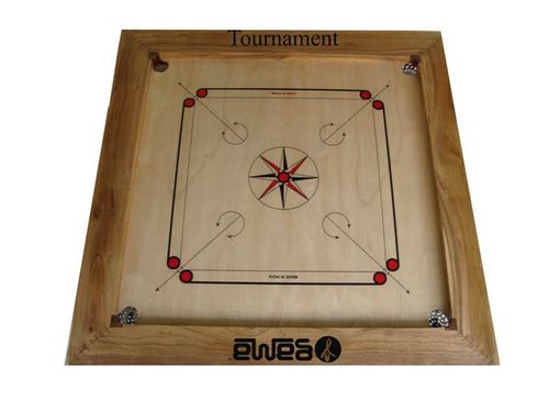 Carrom Board Tournament With 4 Inch Natural Border Designed For: Children